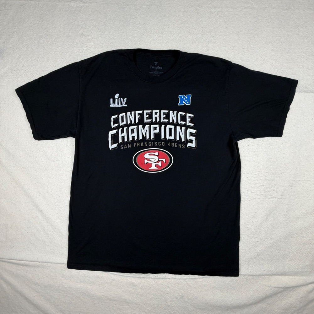 Fanatics San Francisco 49ers Super Bowl LIV Conference Champions T-Shirt XL